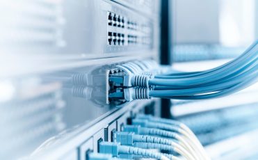 ethernet cable on network switches background Network-Security